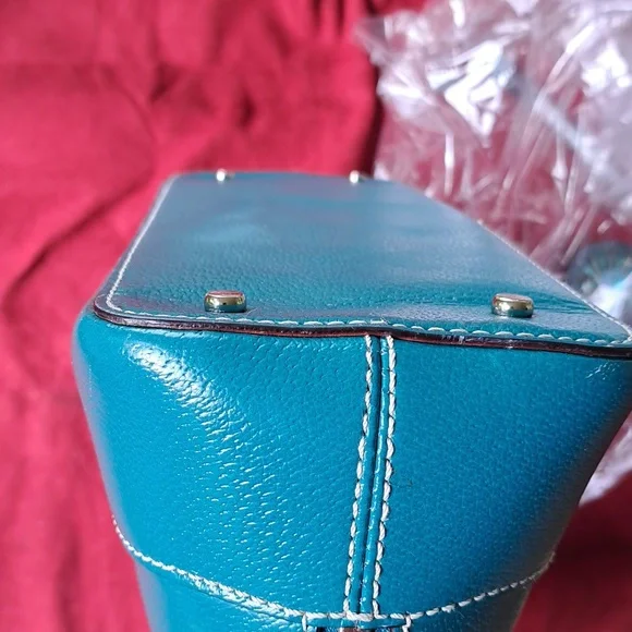 SALE Kate Spade Teal Blue Leather Shoulder Bag Great Used Condition - Picture 7 of 12